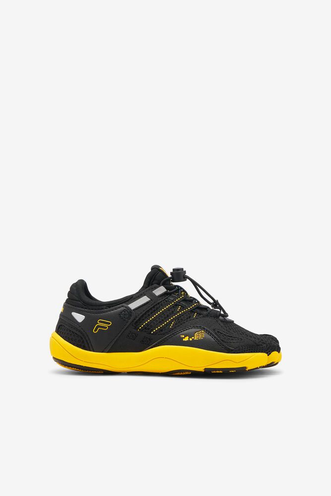 Fila Sneakers Skele-toes Bay Rnr 3 Kids Black/Yellow - India LJA-215768